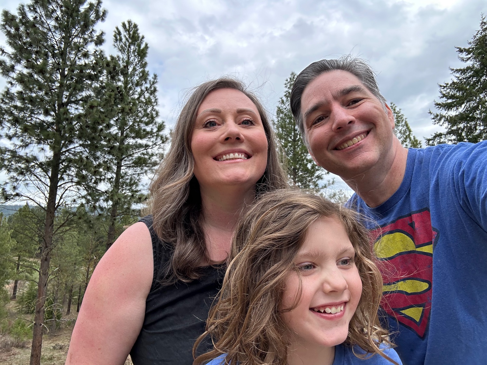 Clint Burson with his family
